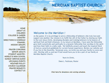 Tablet Screenshot of meridianbaptist.org